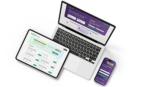 Laptop z otworzaoną stroną internetową aplikacji Ewidencji Ulg